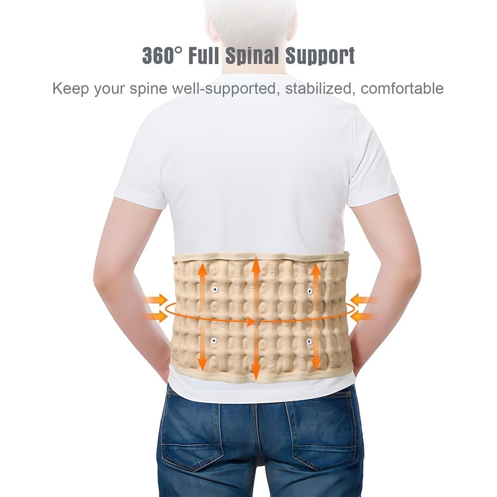 Decompression Brace Lumbar Belt Spinal Support Back Extender Belt Traction Tool