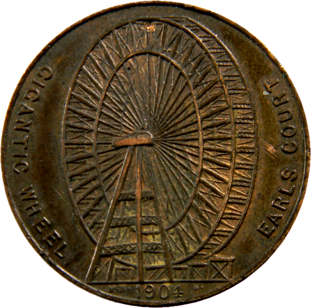 1904 Gigantic Wheel Token (02483)
