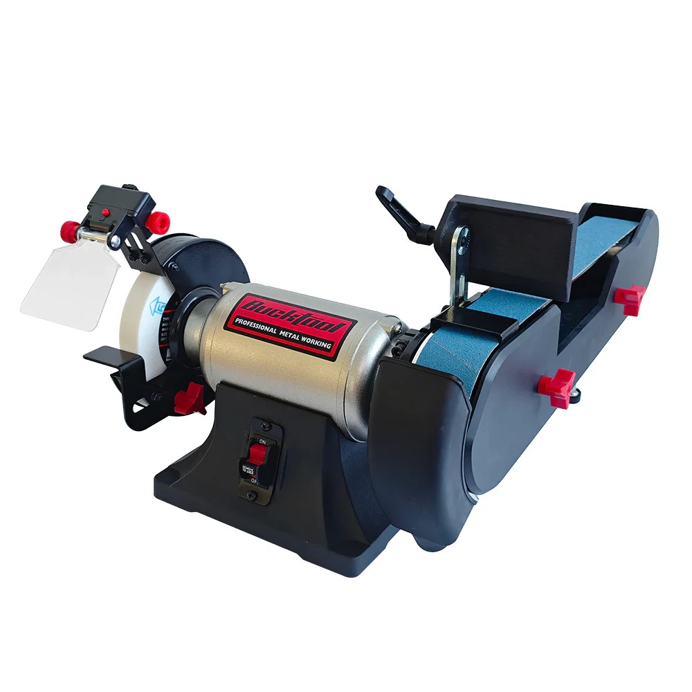 Bucktool Combo 2" x 42" Belt Sander 6" Bench Grinder, Knife Sharpener