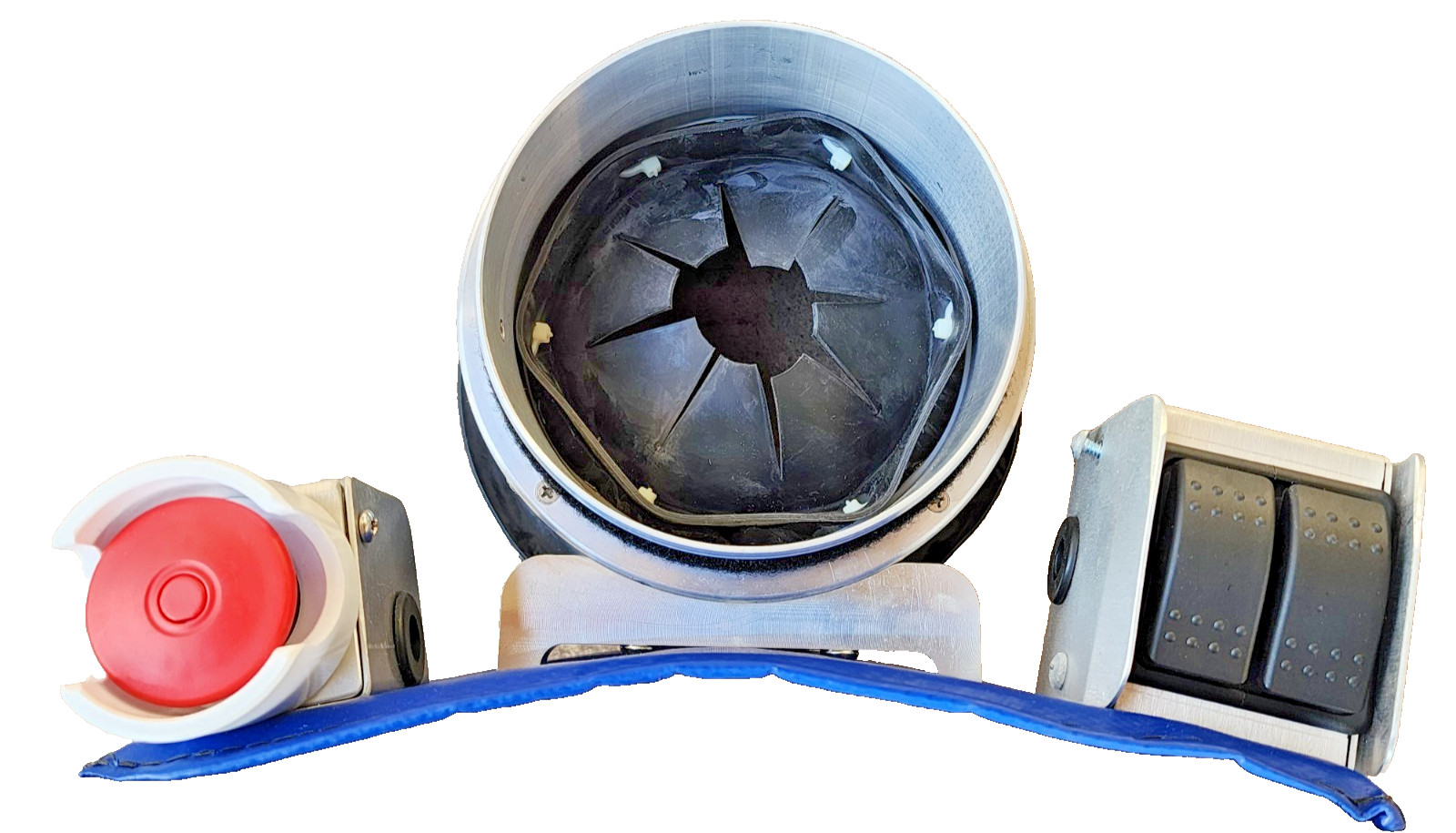 Industrial Dust Collector Systems 6'' Air Filtration Solutions Power STOP Switch