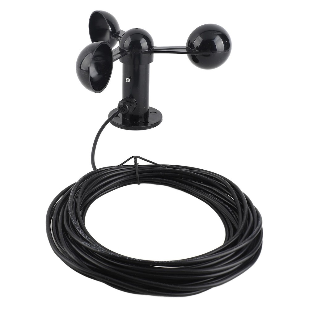 Anemometer Sensor Wind Speeds Cup With 8M Water Resistant Cable 4cm Mount