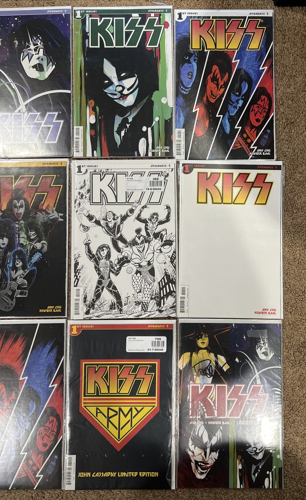 Kiss Memorabilia Dynamite Comic Books