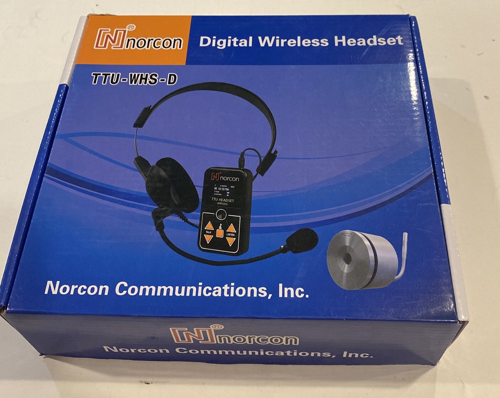 Norcon Communications TTUWHSD Two-Way Communication Headset Digital Wireless