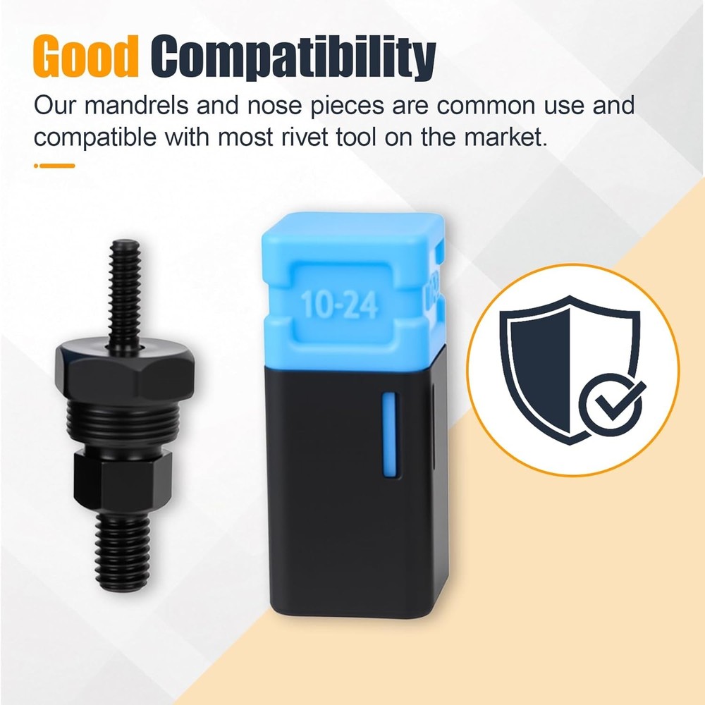 2PCS Replacement Mandrel Rivet Nut Tool SAE 10-24