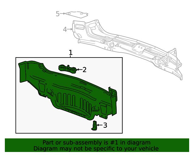 Genuine GM Rear End Panel 85647133