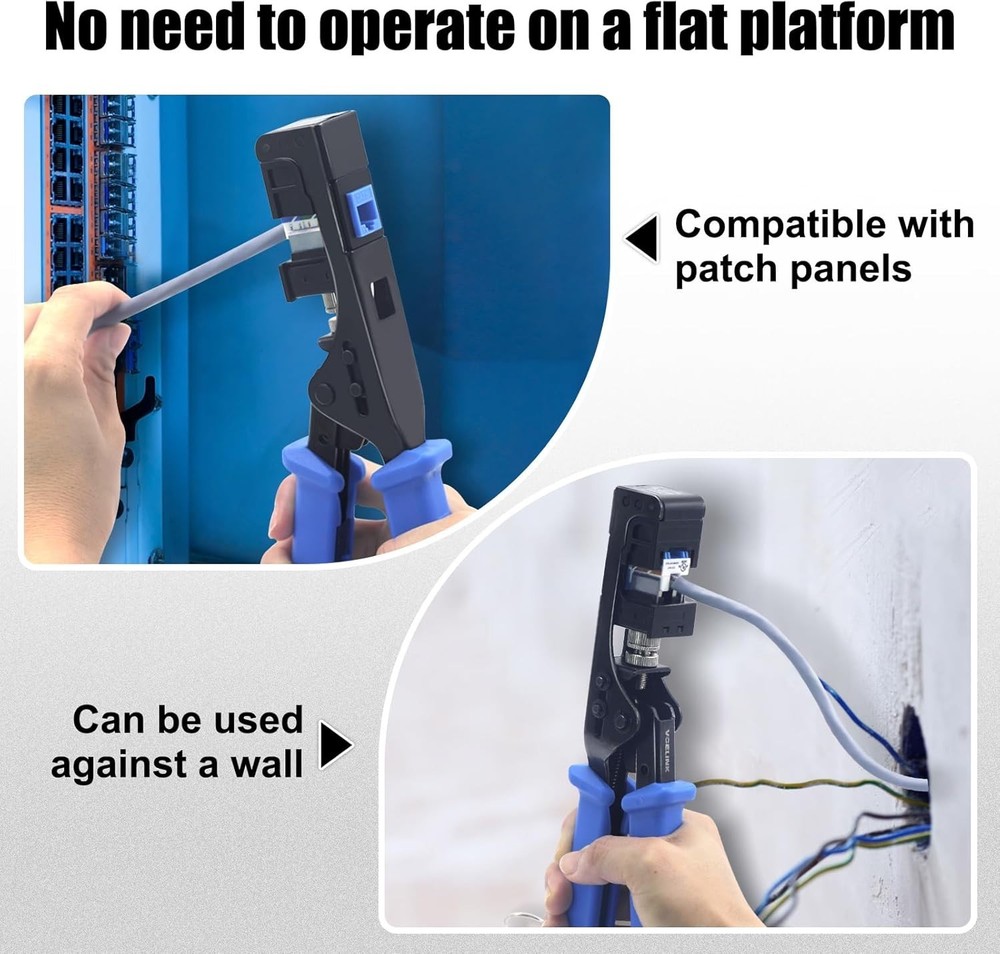 Speed Termination Tool for VCE 90-Degree Keystone Jacks Punch Down Network To...