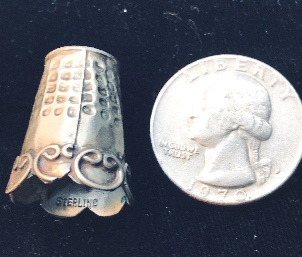 Vintage Sterling Silver Sewing Thimble