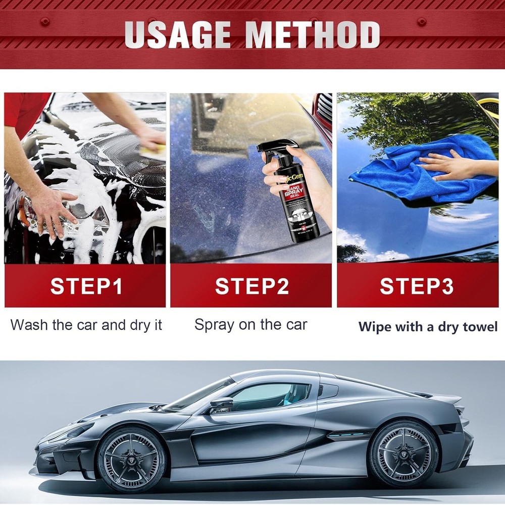 Magic Gem Car Coating Spray, Nano Scratch Removal Coating...