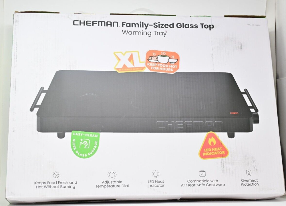 Chefman Electric Warming Tray with Adjustable Temperature Control
