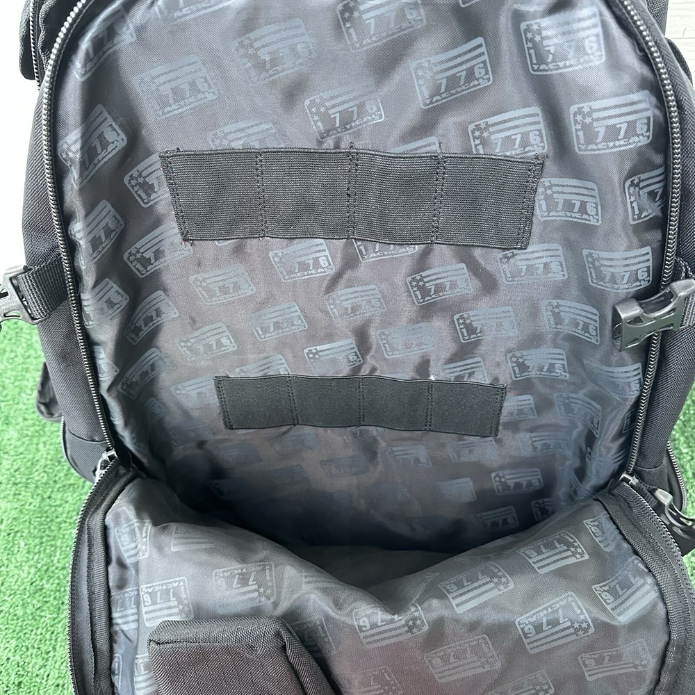 1776 SECOND AMENDMENT RANGEPACK Heavy Duty Black Tactical Backpack Outdoor Bag