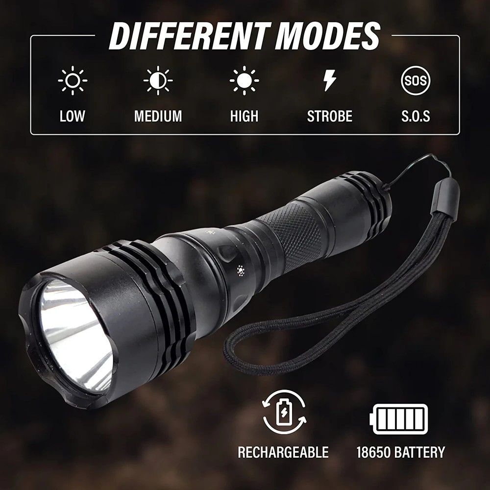 Dive Flashlight 1000 Lumens LED Flashlight Scuba Flashlight NEW