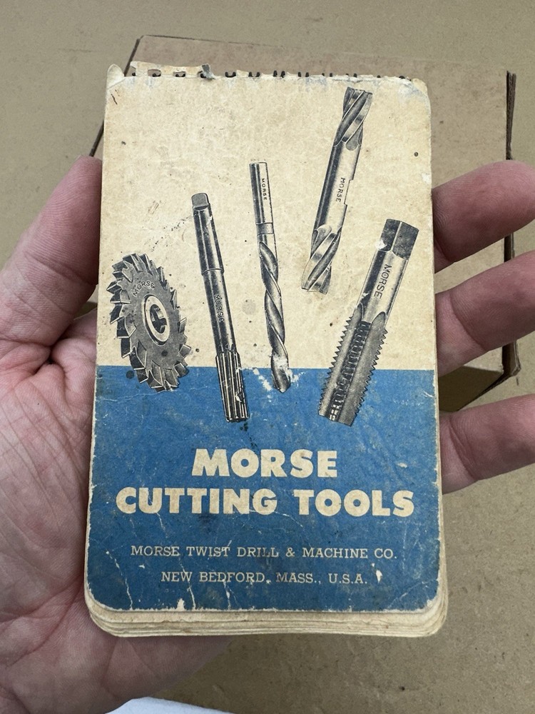 VINTAGE MORSE CUTTING TOOLS MACHINIST'S PRACTICAL GUIDE Twist Drill Machine Co