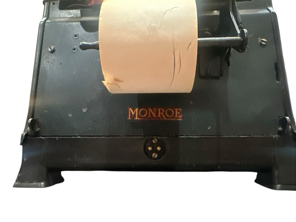 Vintage 1940’s Monroe Mechanical Adding Machine Gubelmann Patents