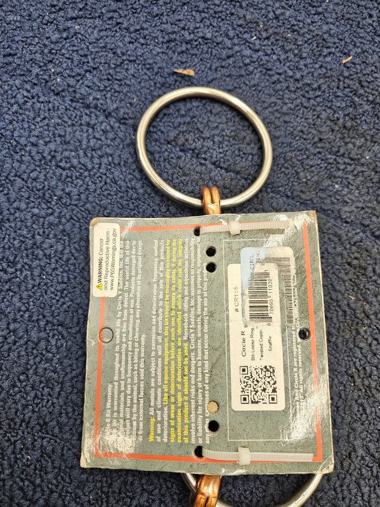 Reinsman Circle R CR115 All Around Light Ring Snaffle Bit