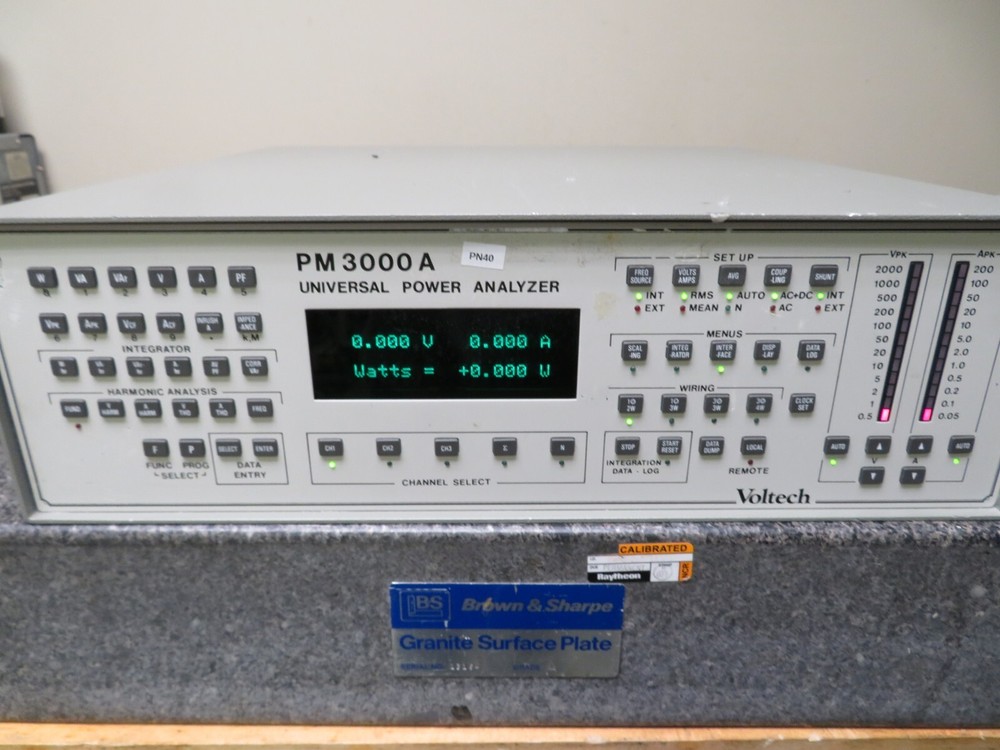 Voltech PM3000 Three Phase Power Analyzer PN40