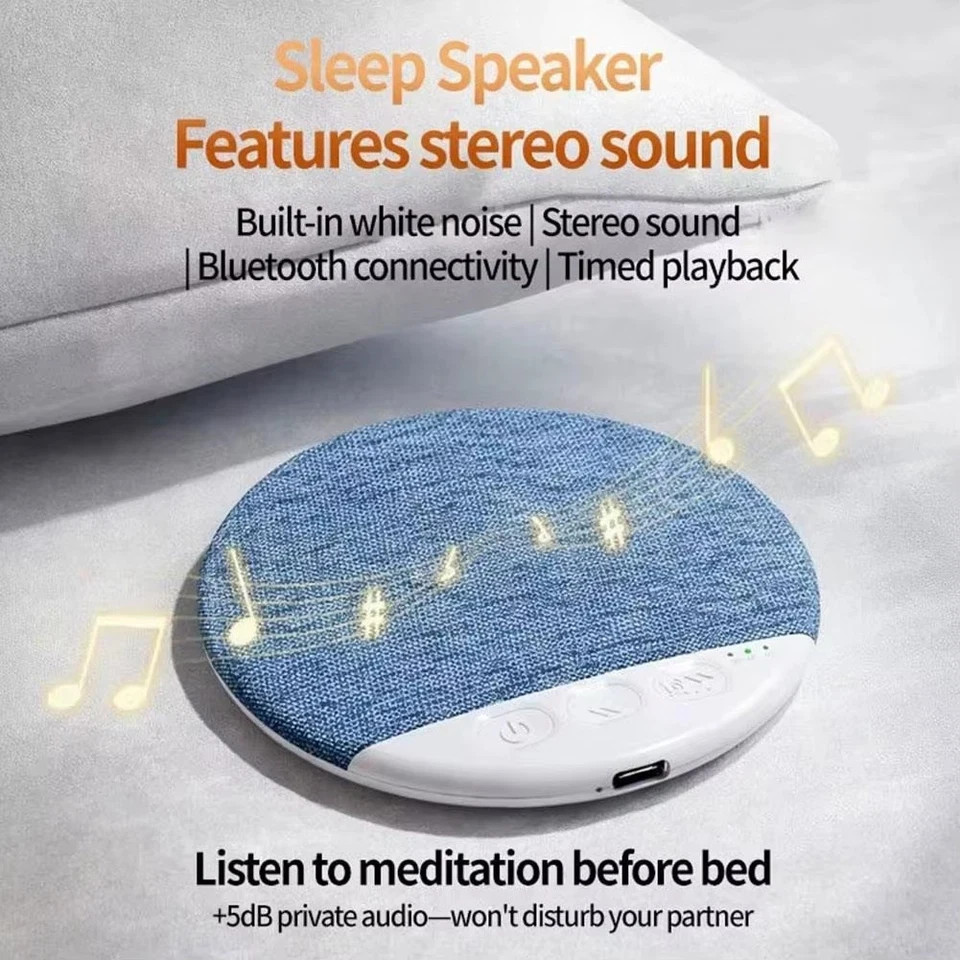 Under Pillow Speaker For Sleeping Bone Conduction Speaker With White Noise Timer