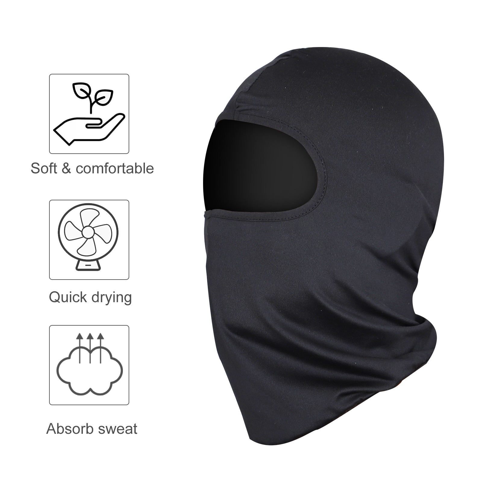 5-50PCS Tactical Balaclava Thin Full Face Mask Lightweight Motorcycle Warmer Ski