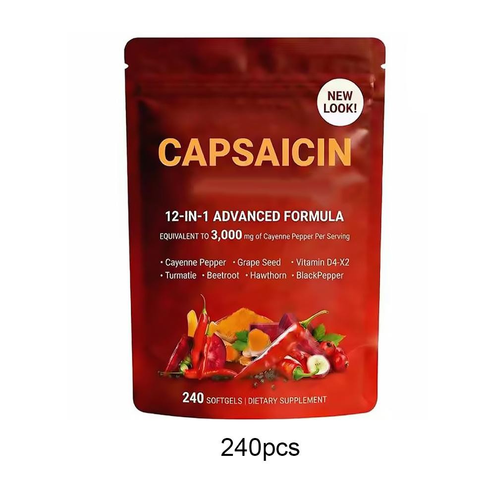 Capsaicin Power - Cayenne Pepper Softgels Supplement, Supports Leg Vein