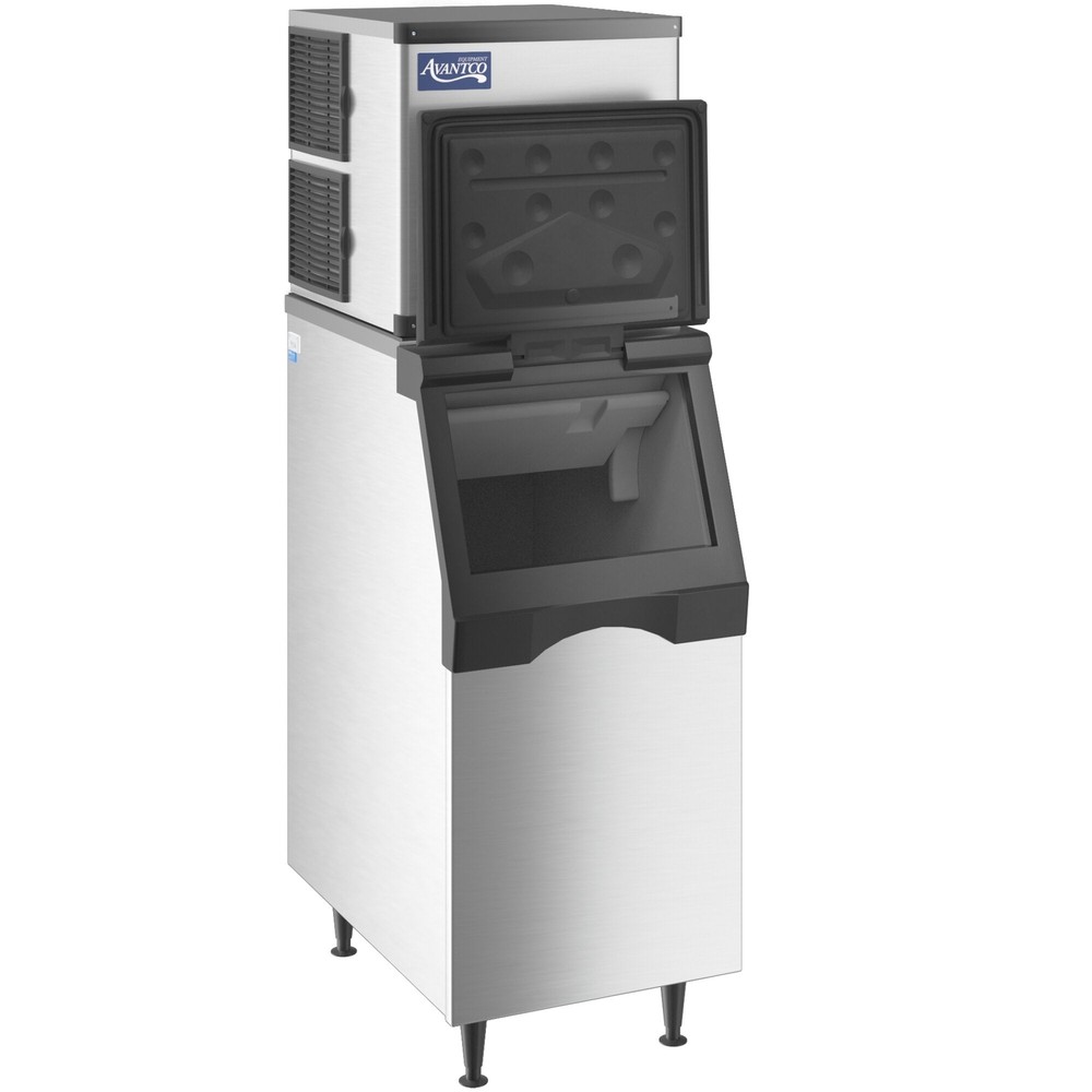 22" Air Cooled Modular Half Cube Ice Machine with Ice Bin - 350 lb.