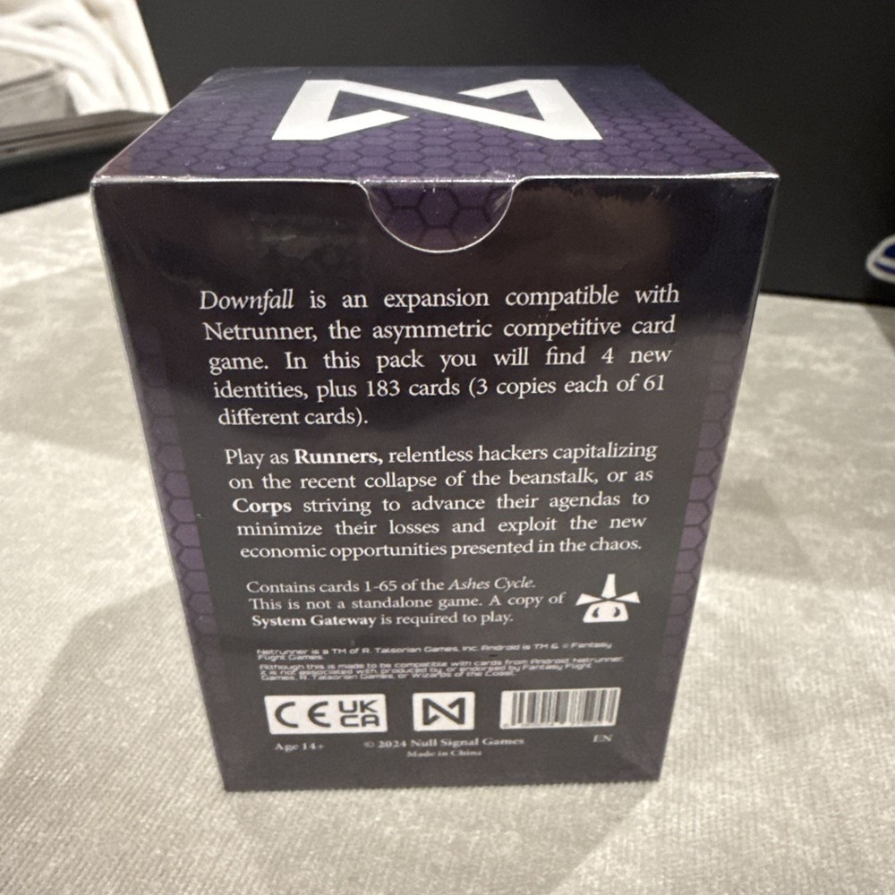 Downfall Ashes: Part 1 Remastered Edition Netrunner - Null Signal Games