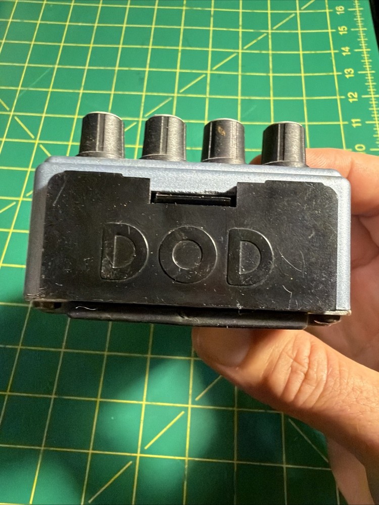 DOD FX75-B Stereo Flanger Guitar Effect Pedal USA WORKING Grey Knobs