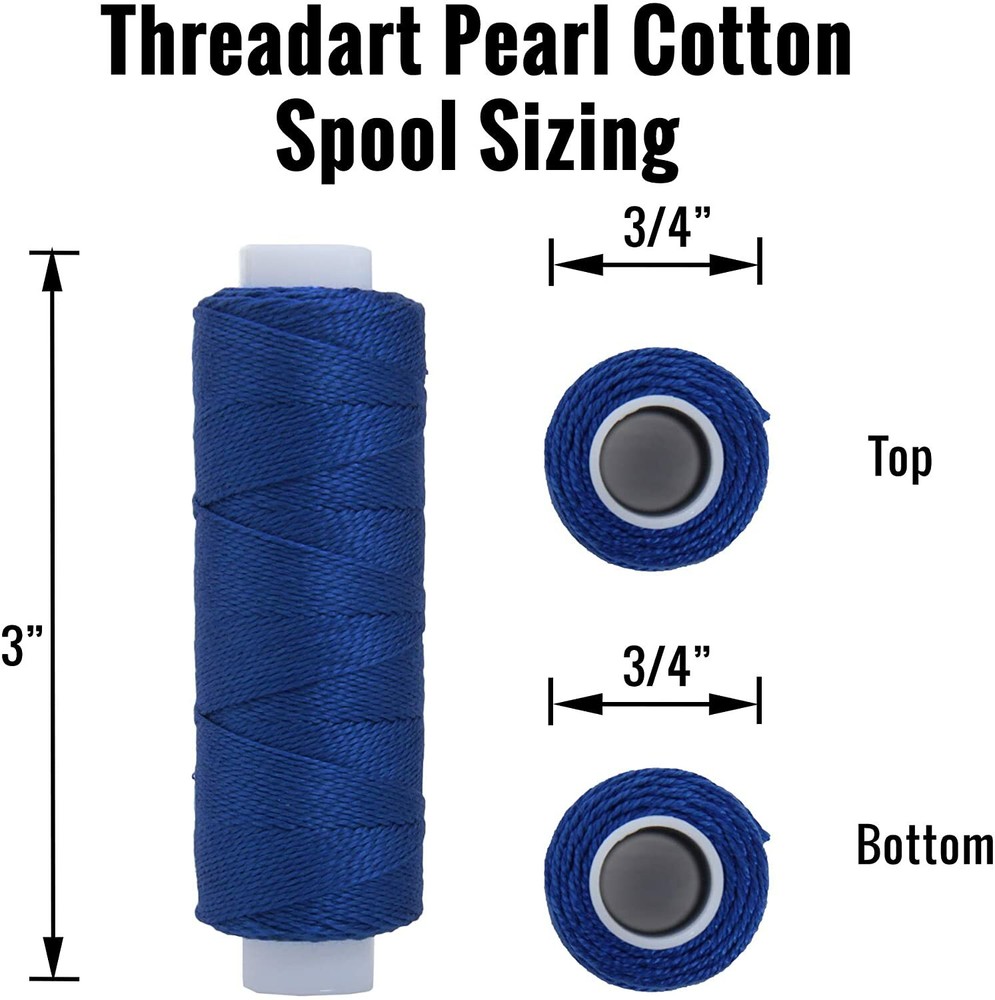 Threadart Pearl Cotton Thread Sets | Perle Thread Size 8 | 20 Different Sets