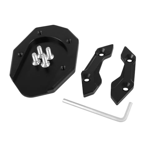 Kickstand Extender Enlarger Pad Side Stand Extension Plate Replacement Black