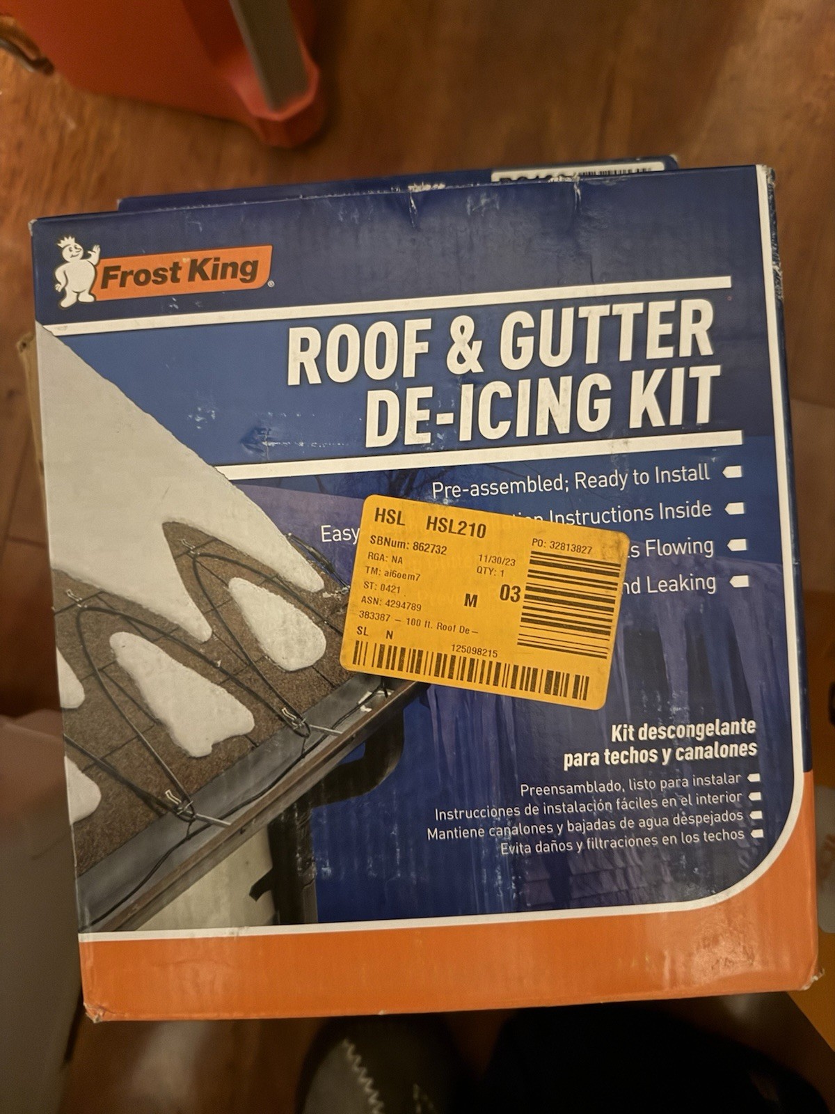 Frost King 100ft Roof and Gutter Heating Cable Prevents Ice Dams and Leaks
