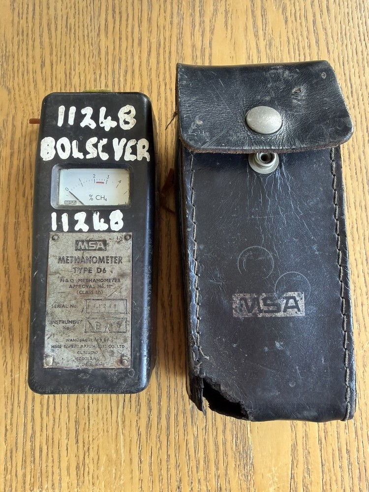 Bolsover Colliery MSA Type D6 Methanometer with Case - Miners / Mining Interest