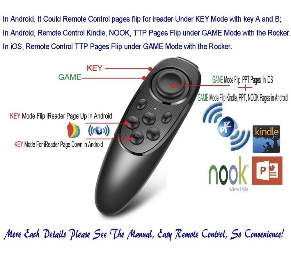 VR Remote Controller Gamepad Bluetooth Control