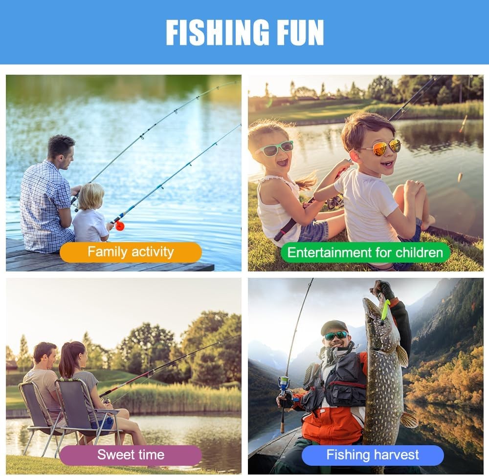 Fishing Lures, ABS Bait Kit Mini Artificial Fish Baits for Small