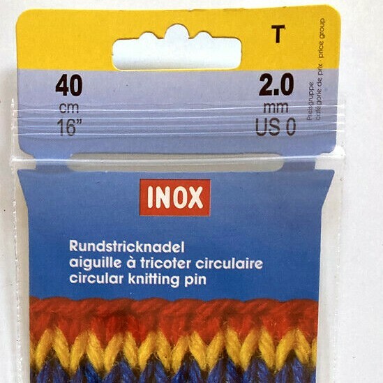 Inox/Prym Circular Needles, 16" long