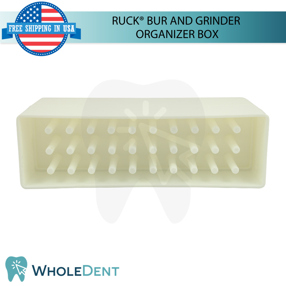 Ruck® Bur and Grinder Storage Case Secure Rotating Instruments Holder