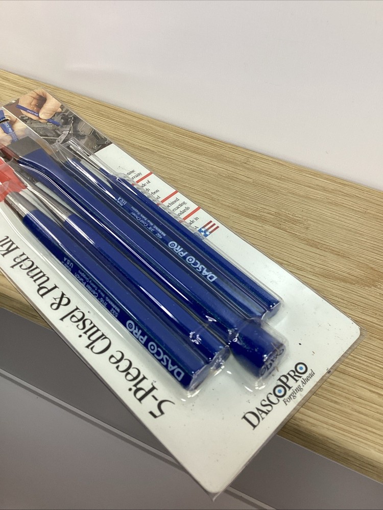 DASCO PRO 30 - 5 Pc Chisel & Punch Kit - New In Package (180126)