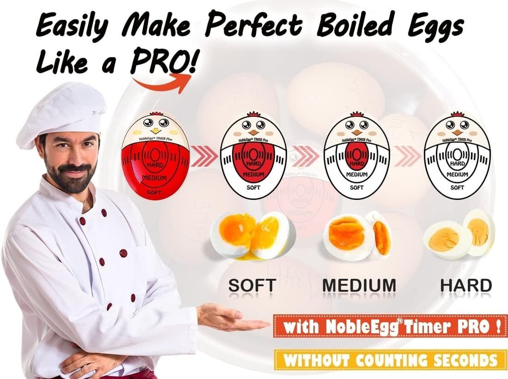 Brand New Egg Timer | 2-Pack | Color Changing | No BPA | Perfect for Soft...