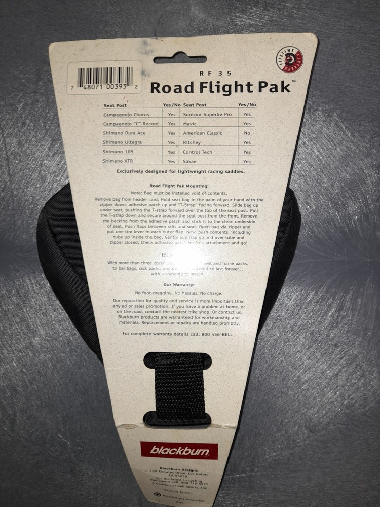 BLACKBURN Road Flight Pak - bicycle saddle bag