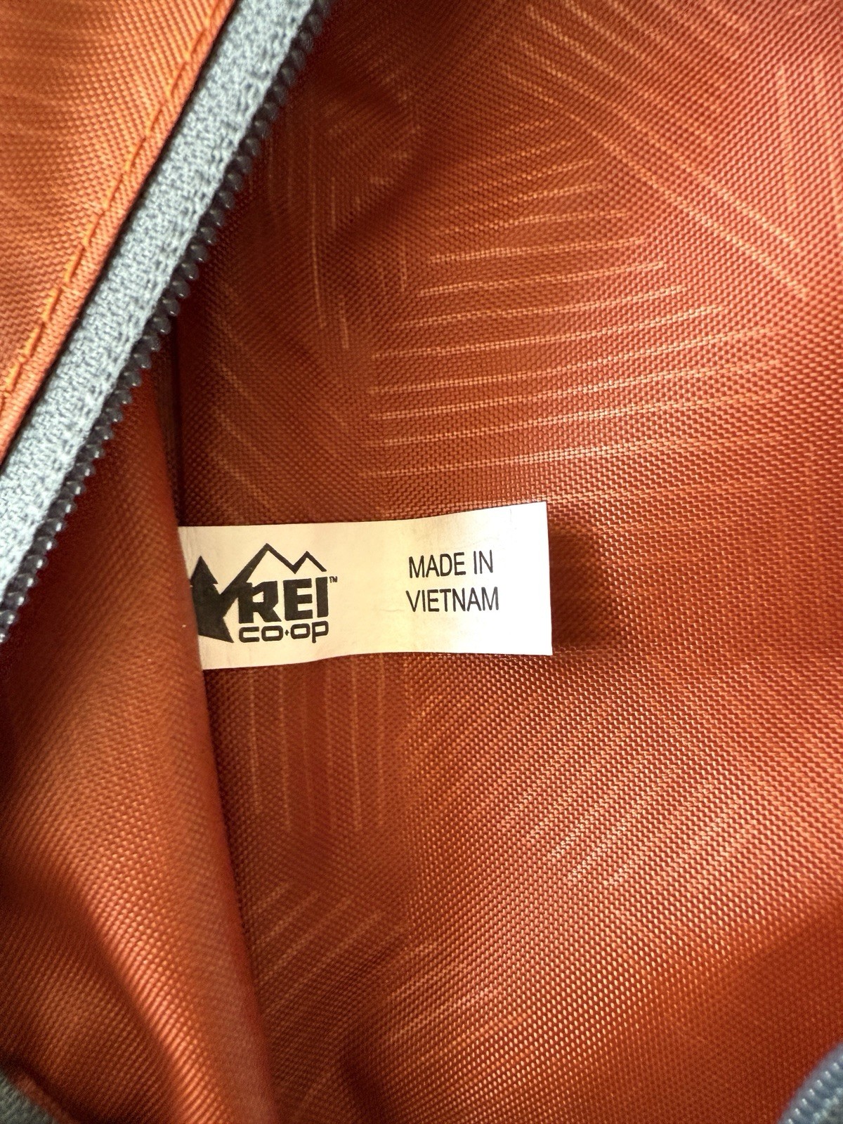 REI Co-op Hanging Toiletry Bag Orange Blue Travel Organizer Shower Roll - *READ*