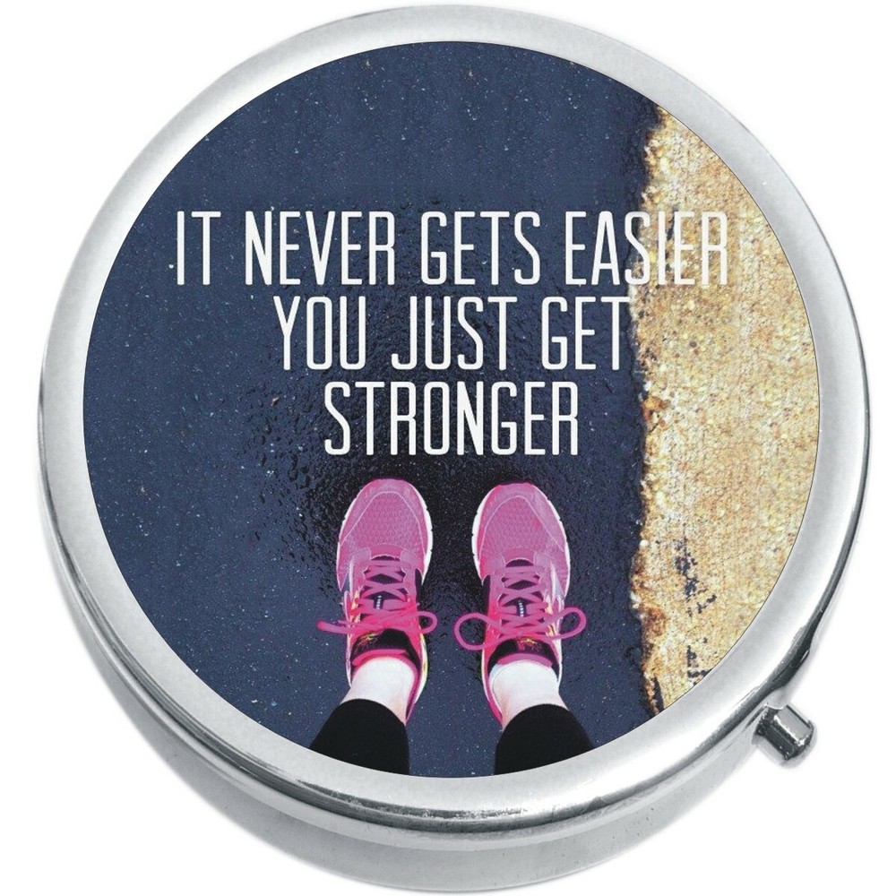 Get Stronger Medicine Vitamin Compact Pill Box