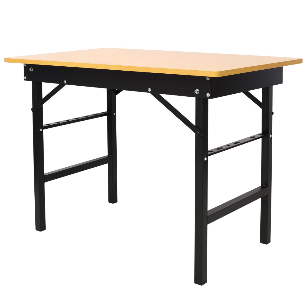 Collapsible Workshop Bench - Built-in Measuring Tools - Portable w/ Carry Handle