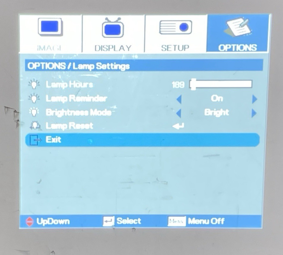 Optoma DAEPTGUUp DLP Projector 189 Lamp Hours