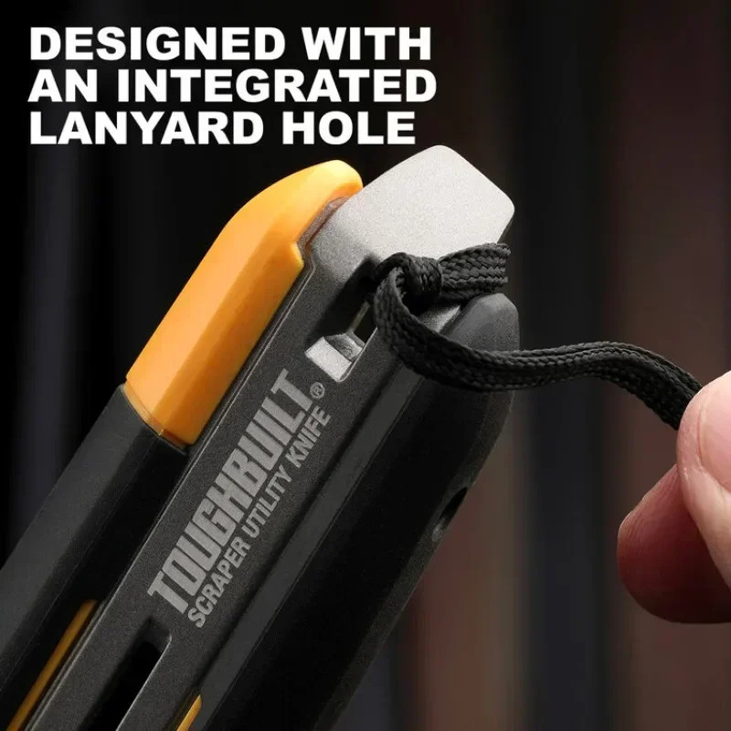 ToughBuilt Retractable Scraper Utility Knife + 5 Blades TB-H4S5-01