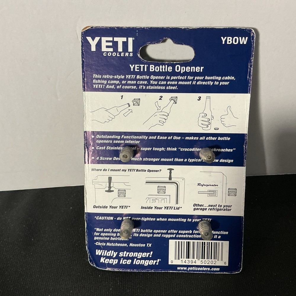 YETI Bottle Opener - Model YBOW - NEW!