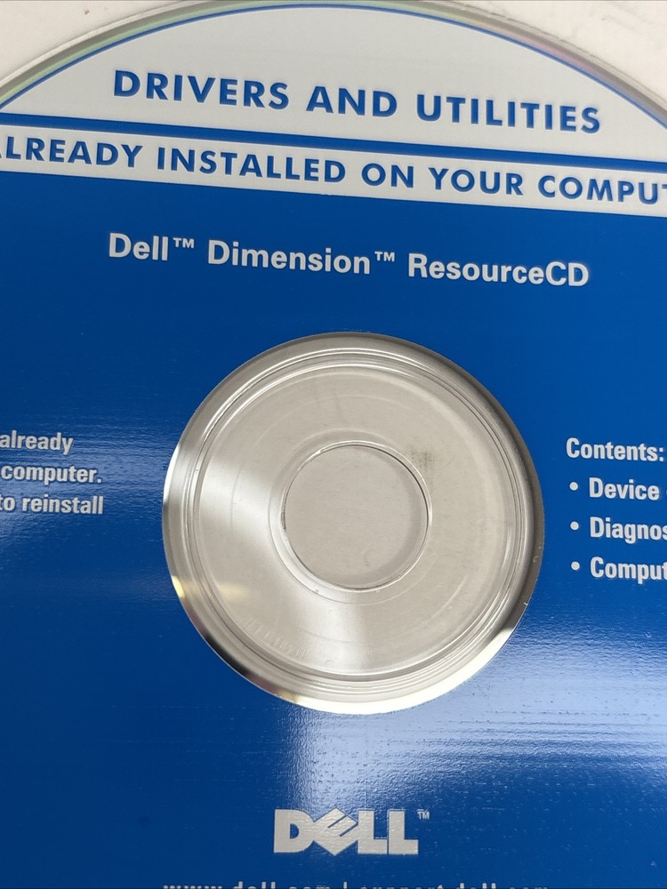 Dell Drivers & Applications CD Set For Windows XP Operating System