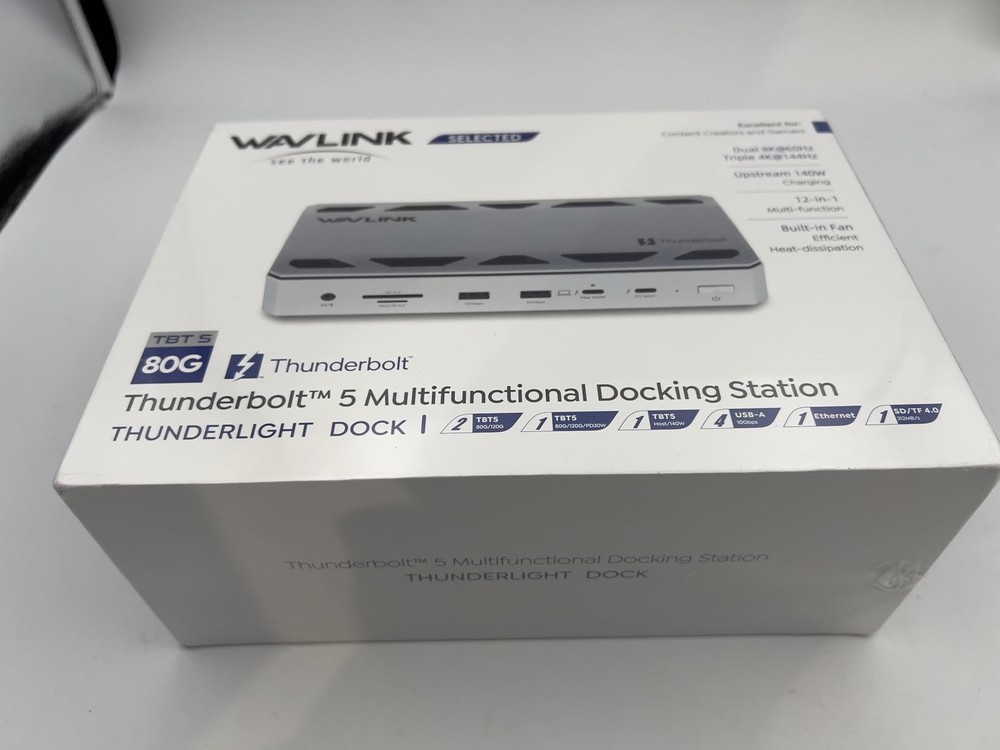 Intel Certified WAVLINK Thunderbolt 5 Dock TB5 Laptop Docking Station 120Gbps