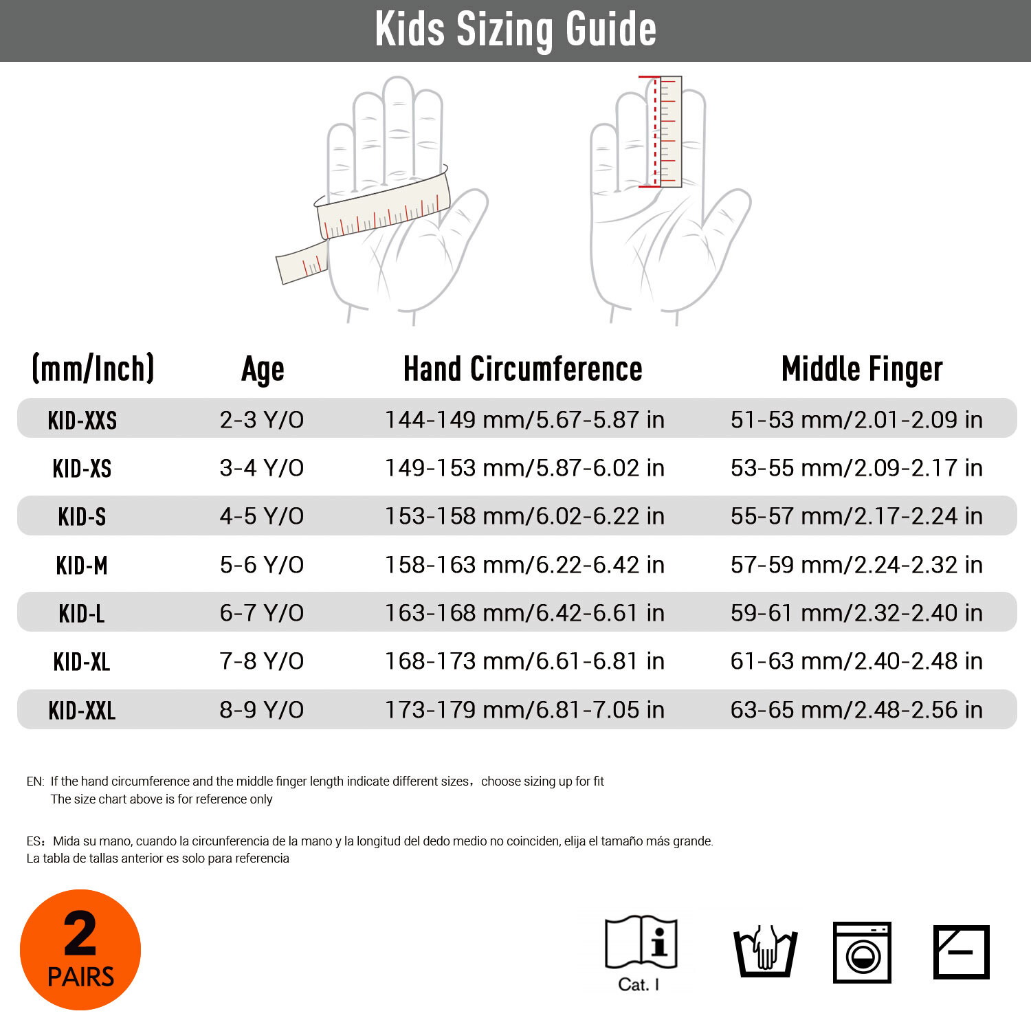 Vgo 2Pairs Kids Gardening, Lawing, Working DIY, outdoor Gloves (KID-MF3561)