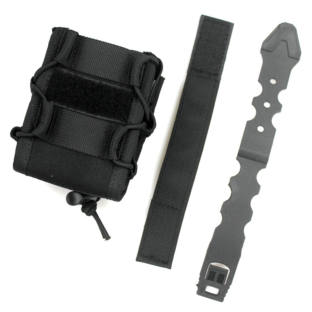 Open-Top Handcuff Pouch Folding Tactical Handcuff Compatible MOLLE Work Belts