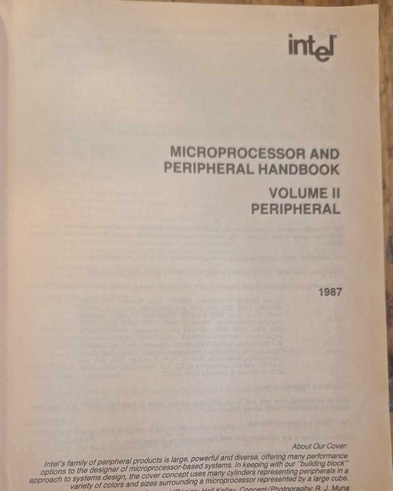 Intel Microprocessor and Peripheral Handbook Volume 1 & 2 1987