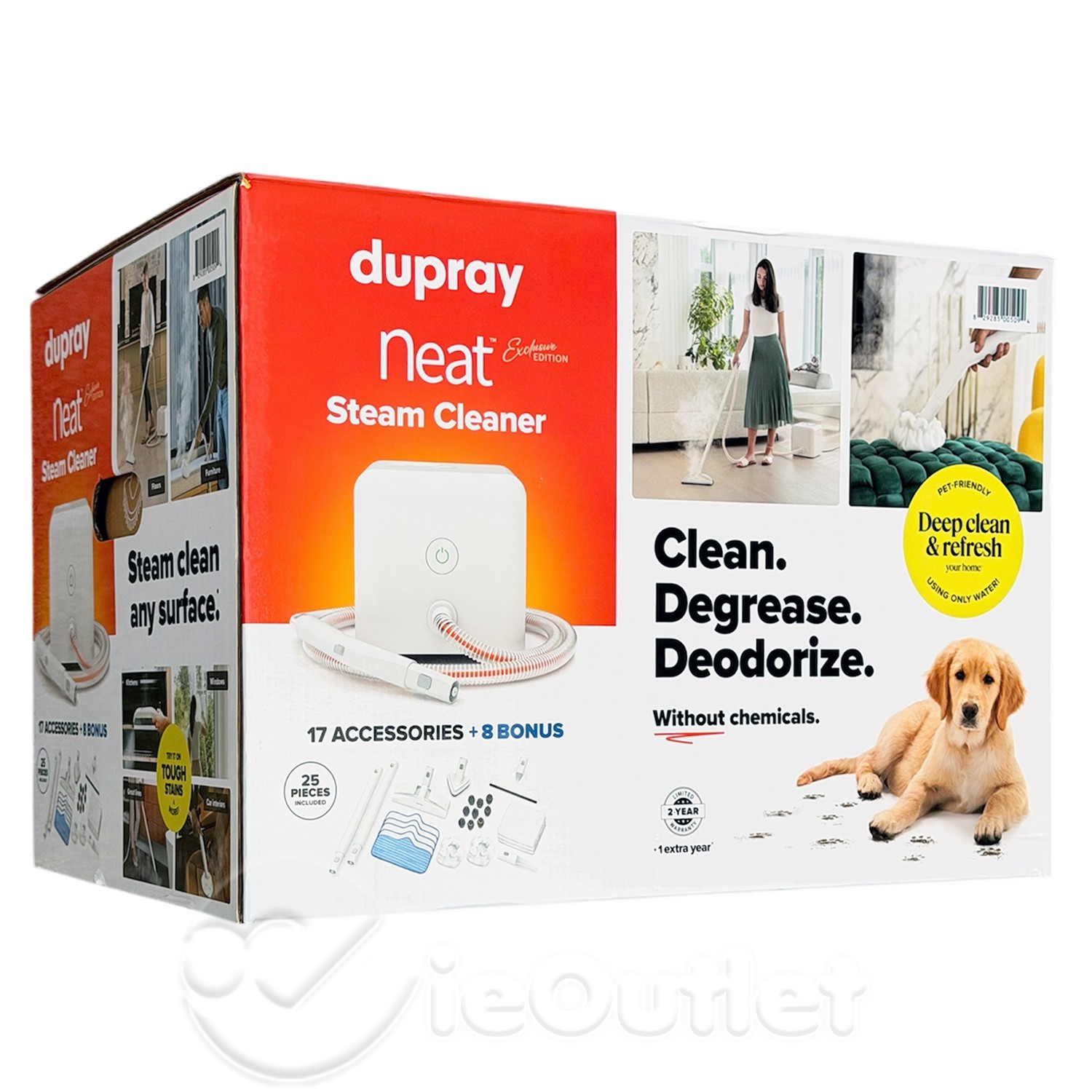 Dupray NEAT Exclusive Edition Steam Cleaner w/ Bonus Accessories - 25-Piece Kit