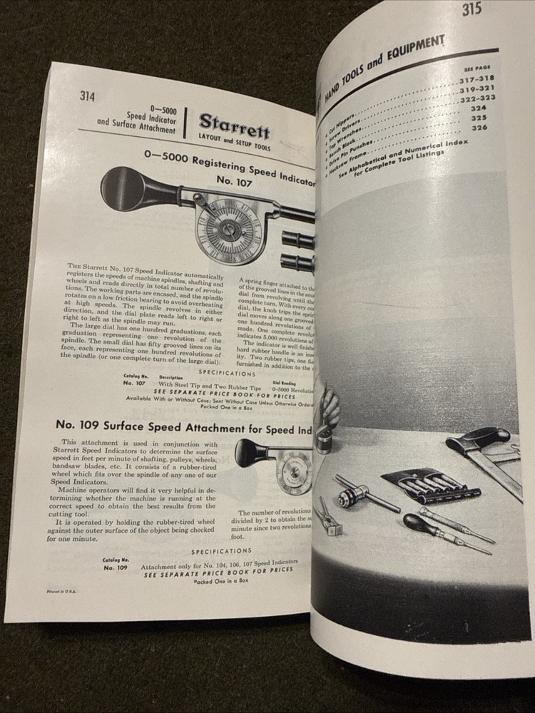 Starrett Catalog 75th Anniversary 🇺🇸