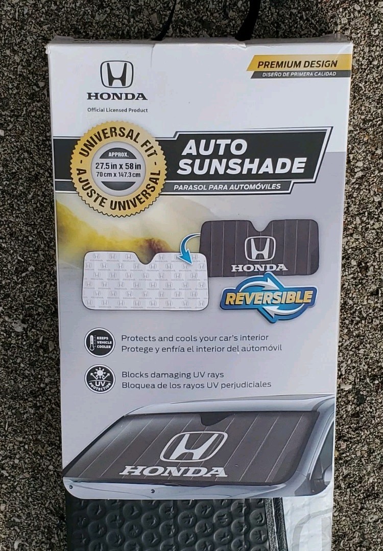 Honda Windshield Sun Shade Black Foldable Accordion Sunshade NEW *FREE SHIPPING*